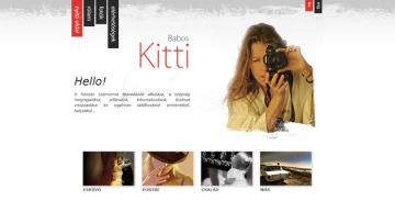 Babos Kitti weboldala - Feki webstudio & PWSDesign