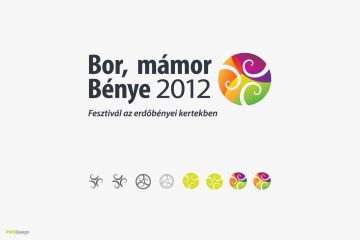 Logo design Tokaj Wine Region. Bor, mámor ...Bénye festival logo design