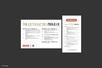 Tokaji Tavasz 2015 - programfüzet tervezése