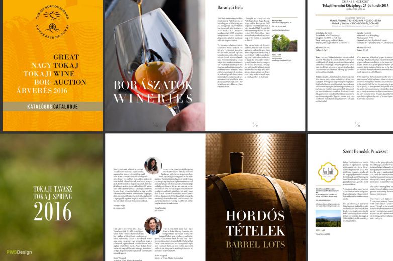 Great Tokaj Wine Auction 2016 - catalogue design