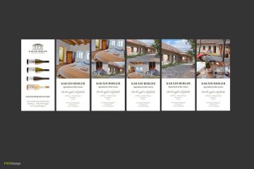 Apartman leaflet design for Karádi-Berger Winery